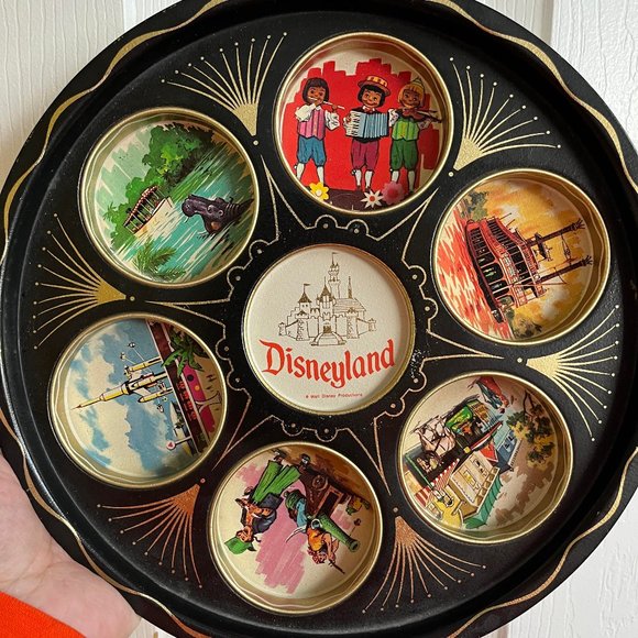 Vintage 50s Disneyland Drink Tray - Picture 1 of 3